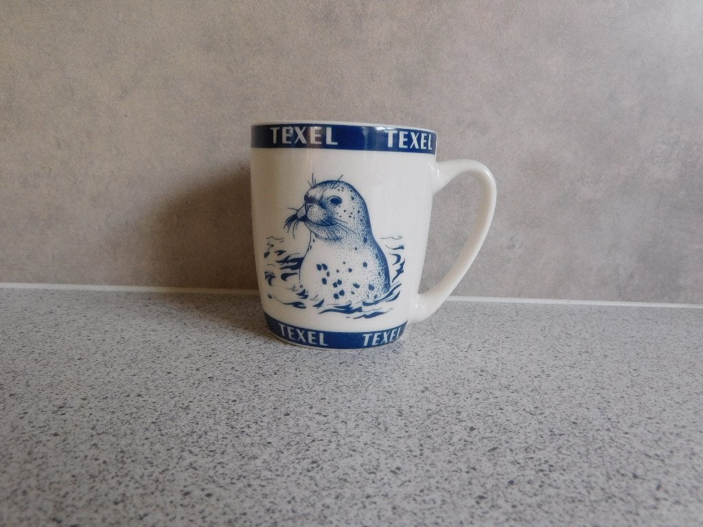 Senseo Mok Zeehond Texel, Huis en Inrichting, Ophalen of Verzenden, Zo goed als nieuw, Overige stijlen, Kop(pen) en/of Schotel(s)
