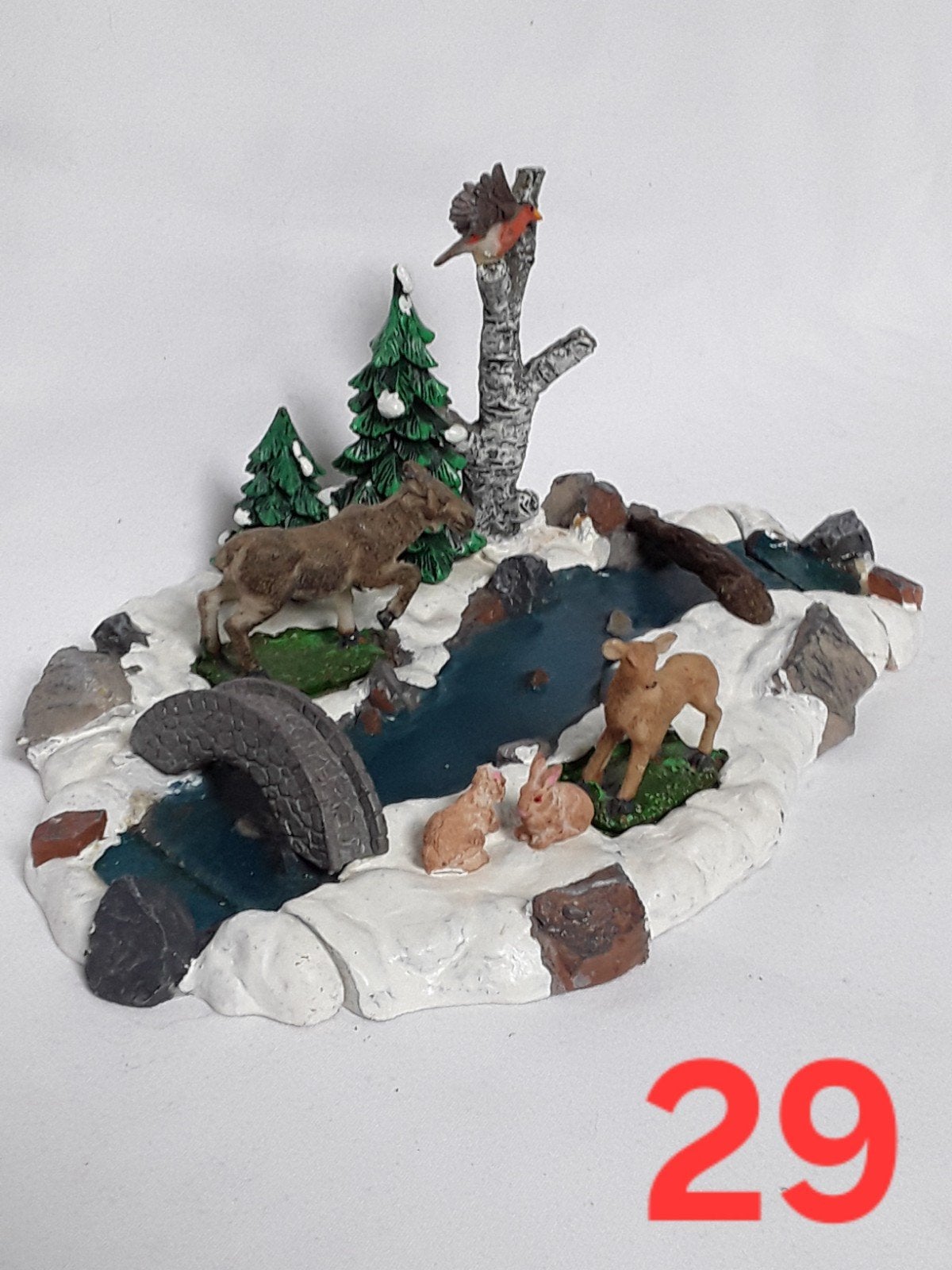 Lemax 93743 stone bridge by river jaar 2009., Diversen, Kerst, Ophalen of Verzenden