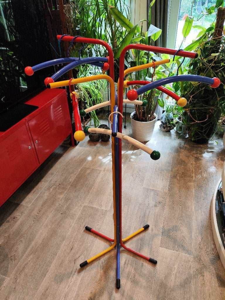 Vintage IKEA Plagg Kinderkapstok & 7 Metalen Hangers, Ophalen, Metaal, Wandkapstok, Minder dan 100 cm