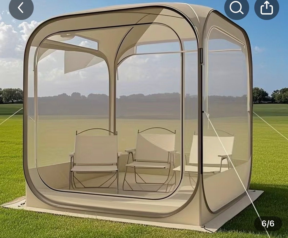 Transparante PVC Bubble Tent voor Buitenactiviteiten, Caravans en Kamperen, Tenten, Verzenden, Nieuw, Tot en met 2