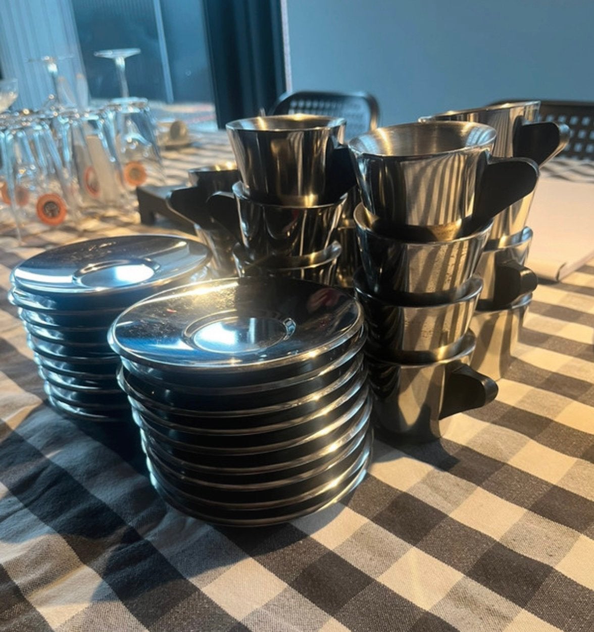 Ikea dubbelwandige espressokopjes rvs, Ophalen of Verzenden