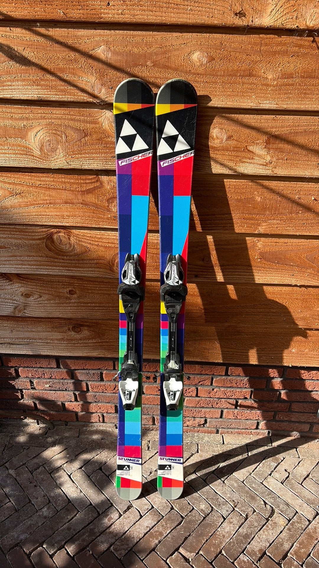 Fischer Stunner ski’s, 141 cm Gewaxt & Geslepen, Fischer, 100 tot 140 cm, Ophalen of Verzenden, Zo goed als nieuw