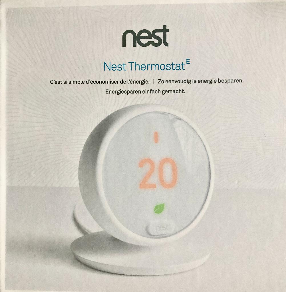 Nest kamerthermostaat, Thermostaat, Minder dan 30 cm, Hoog rendement (Hr), Minder dan 60 cm