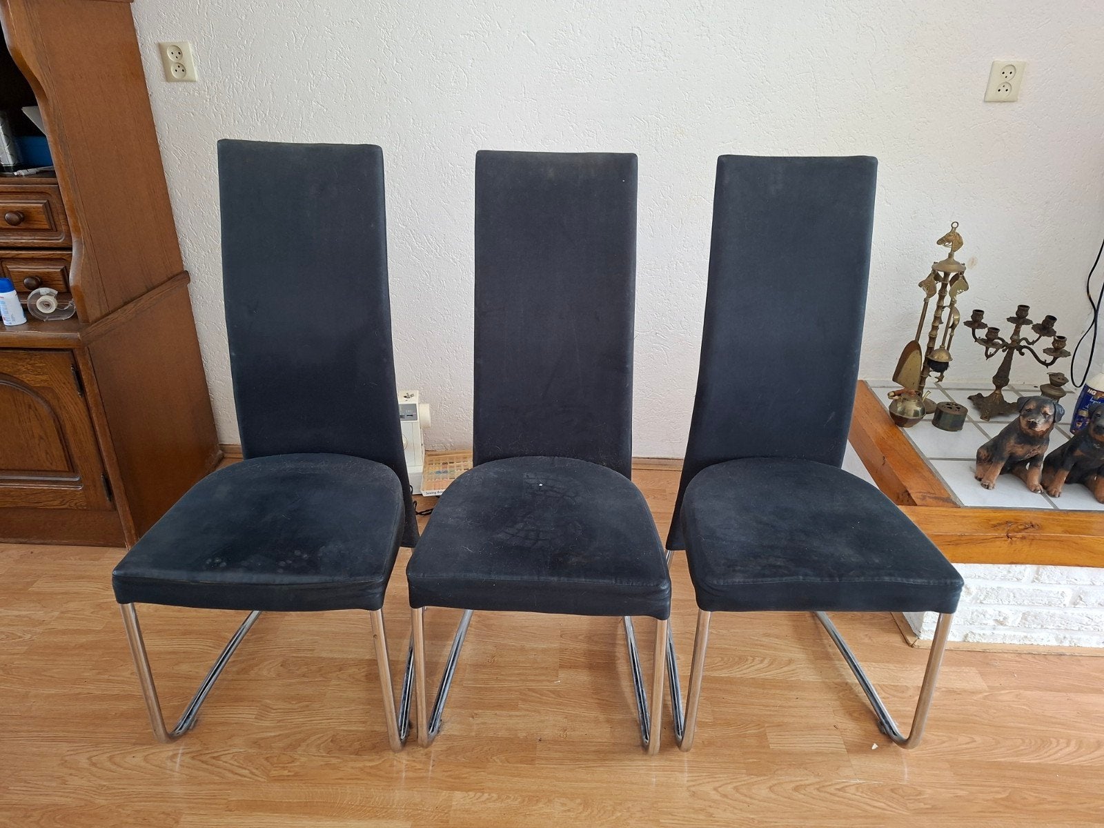 3 eetkamerstoelen, Huis en Inrichting, Stoelen, Ophalen, Gebruikt, Vier