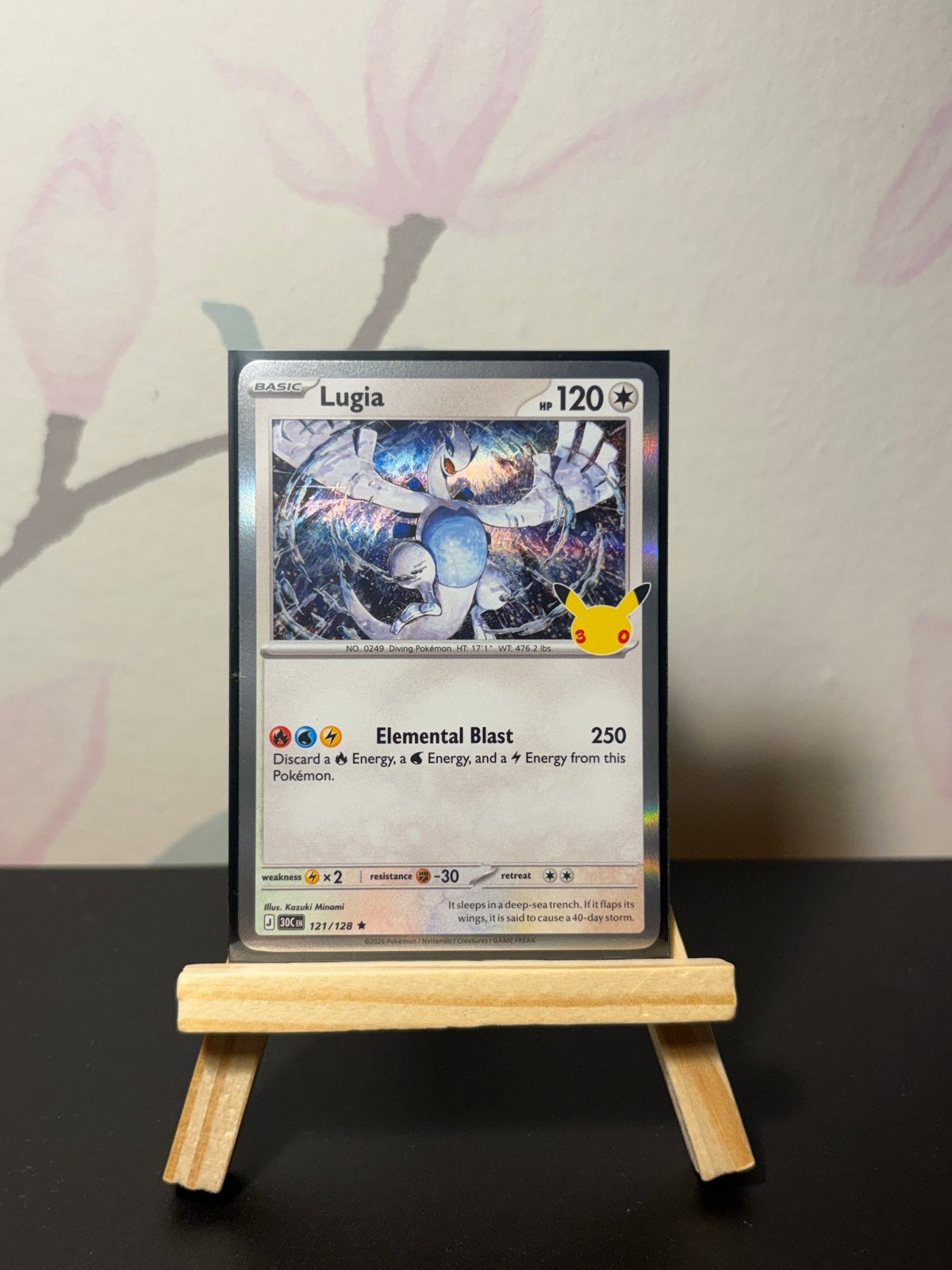 Lugia 121/128, Ophalen of Verzenden, Zo goed als nieuw, Losse kaart, Foil
