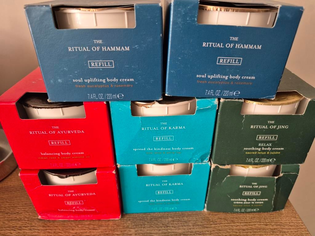 Rituals Bodycrème Refills - Diverse Geuren 220ml, Sieraden, Tassen en Uiterlijk, Uiterlijk | Lichaamsverzorging, Nieuw, Bodylotion, Crème of Olie