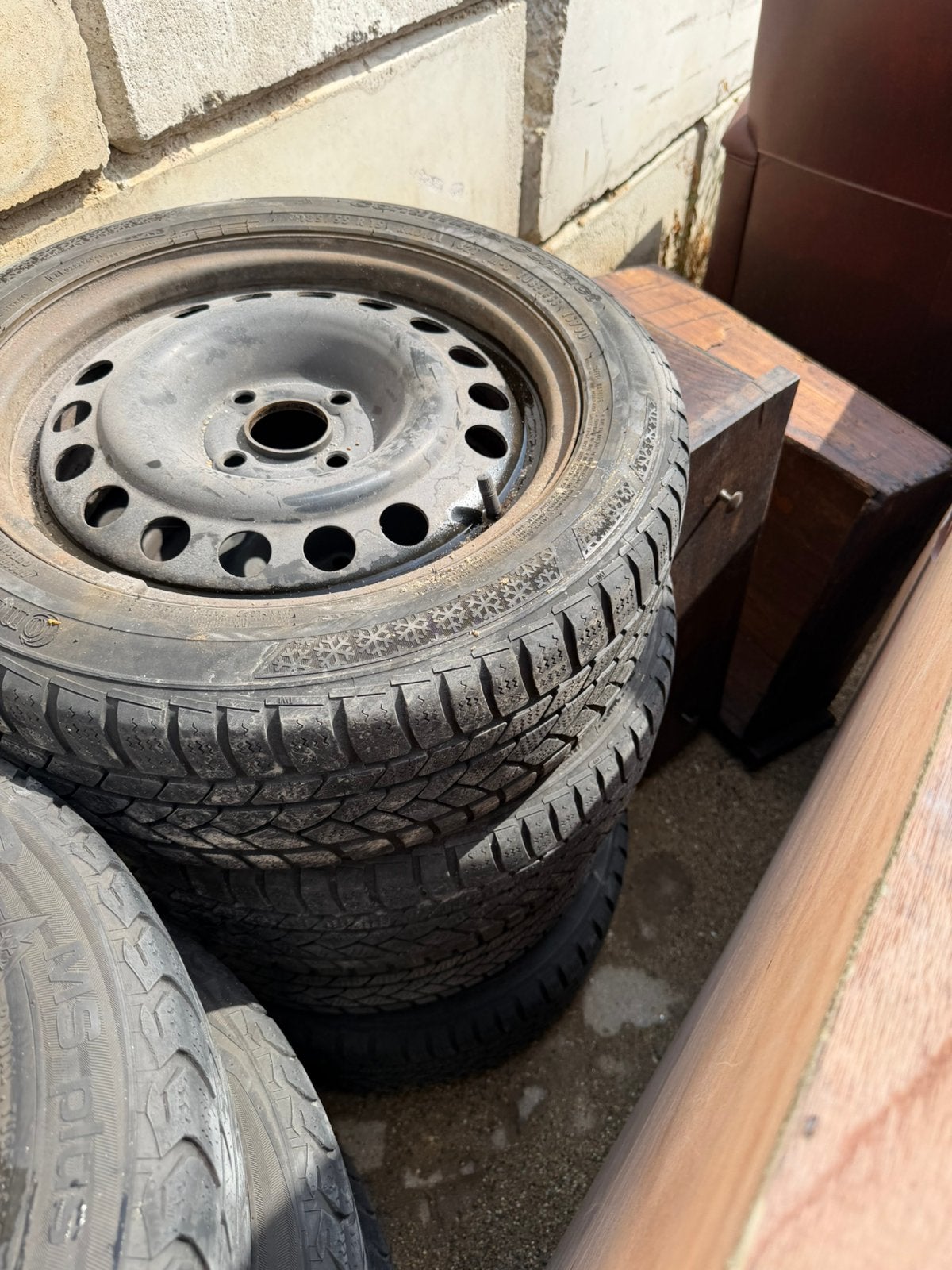 Winter banden opel corsa, Ophalen, Gebruikt