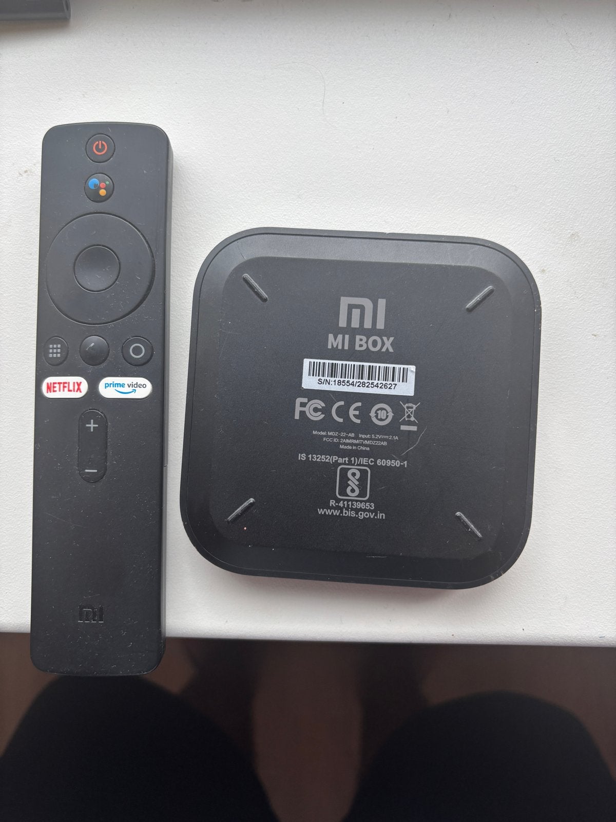 Xiaomi Mi Box S 4K Android TV Box met afstandsbediening, Ophalen of Verzenden, Gebruikt, HDMI, Zonder harde schijf