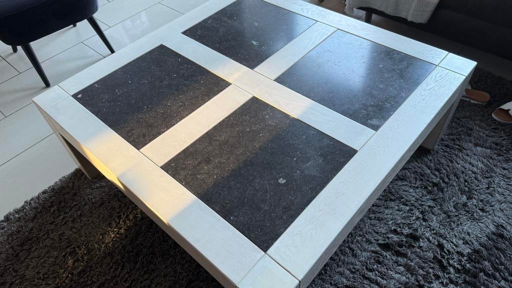 Salontafel (Goossens), Huis en Inrichting, Tafels | Salontafels, Ophalen, Overige materialen, 100 tot 150 cm, Vierkant