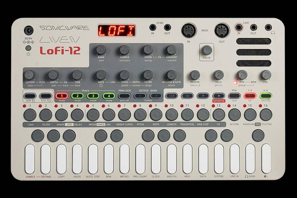 Sonicware LIVEN LoFi-12 Sampler/Sequencer, Muziek en Instrumenten, Synthesizers, Overige merken, Zo goed als nieuw, Met midi-aansluiting