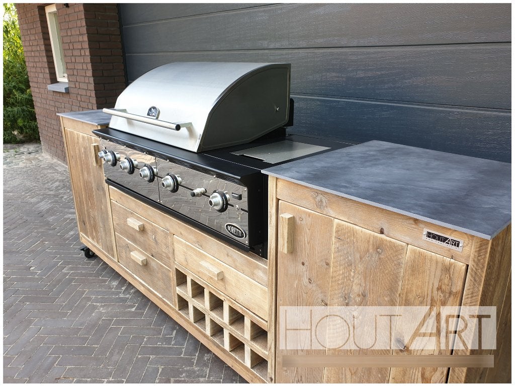 Buitenkeuken Boretti Ibrido Top Wijn dubbel!, Vrijstaand, Info@hout-art.nl, Nieuw, Ophalen of Verzenden