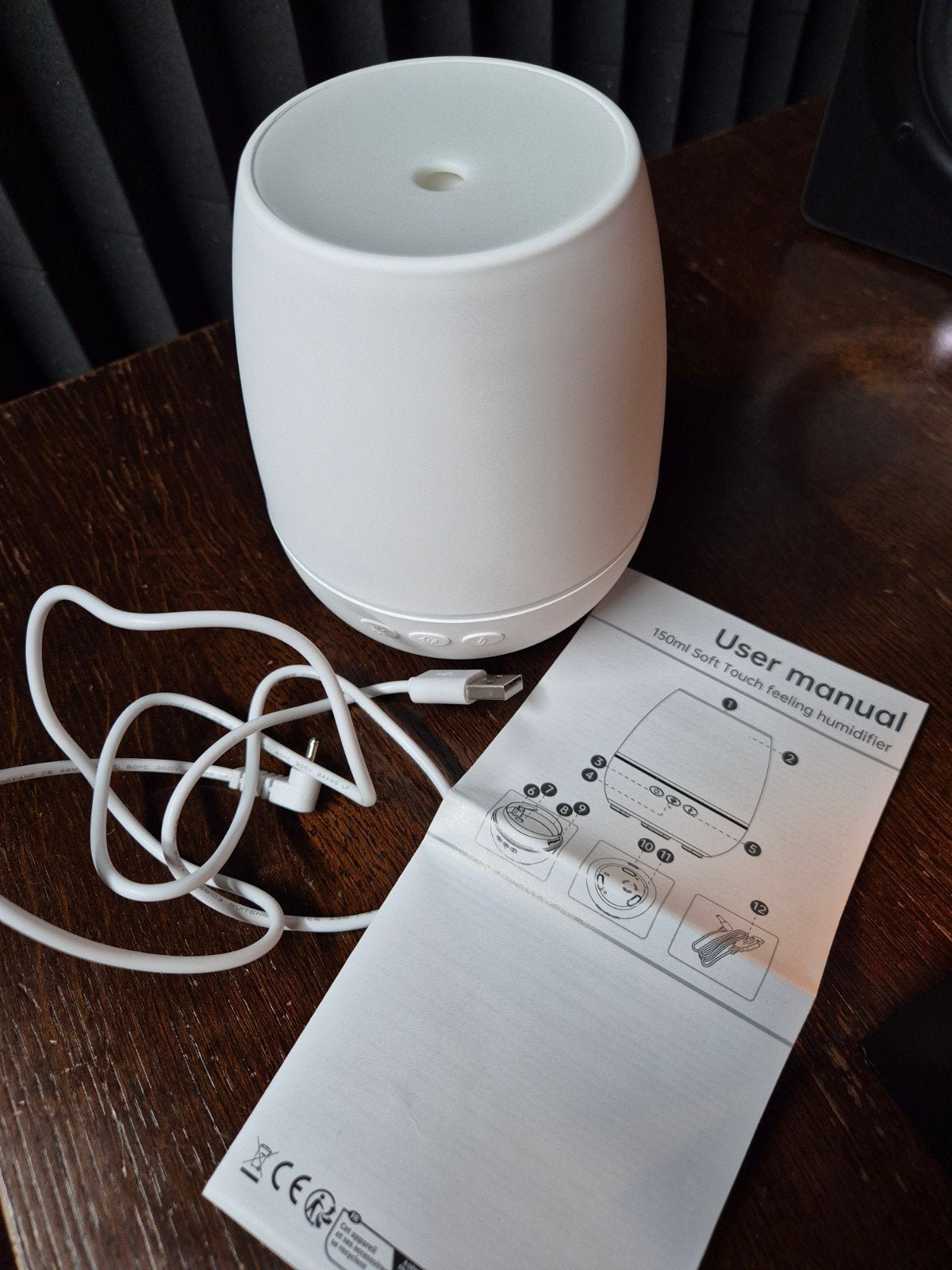 Mist / Luchtbevochtiger met USB-kabel, Ophalen of Verzenden, Zo goed als nieuw, Luchtbevochtiger