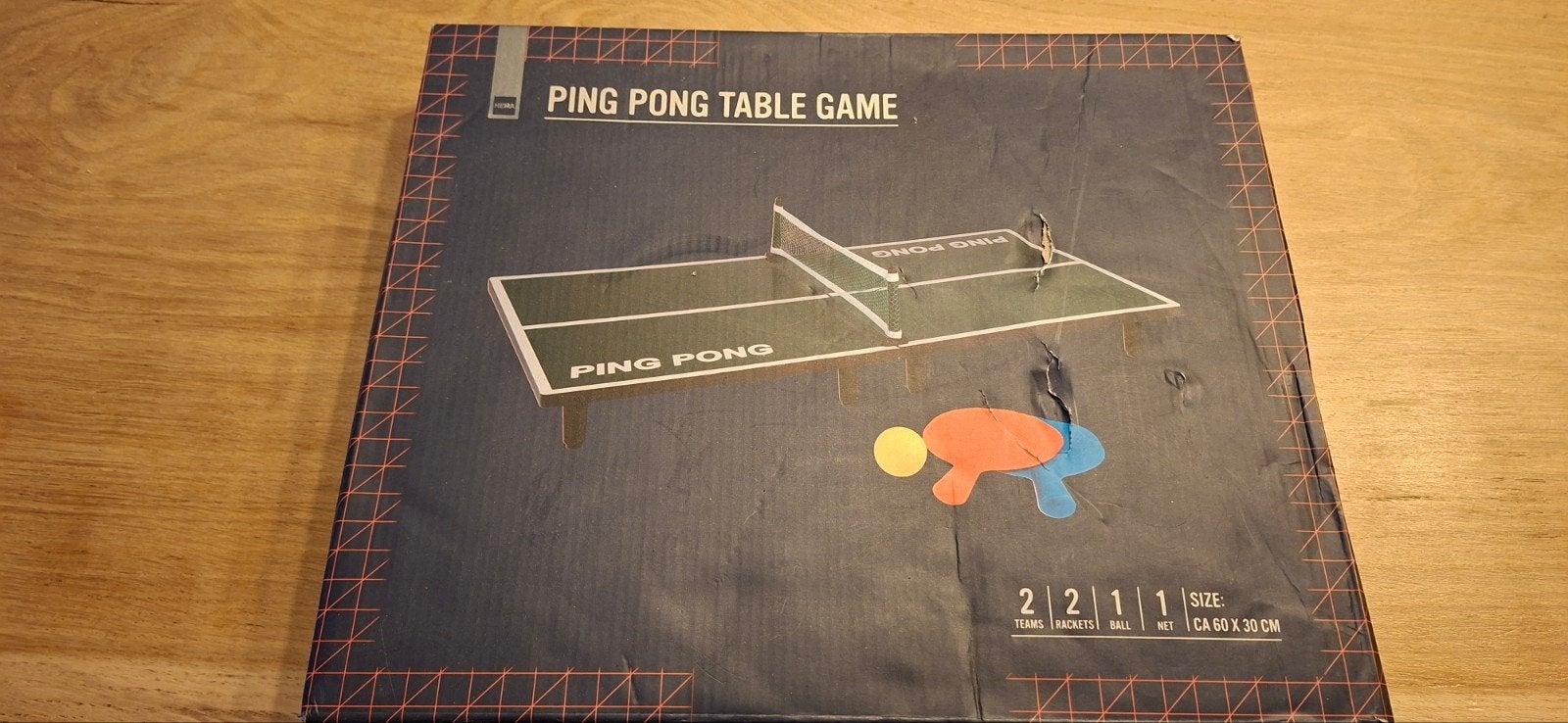 Mini Ping Pong Tafel Spel - Compact Tafeltennis, Ophalen