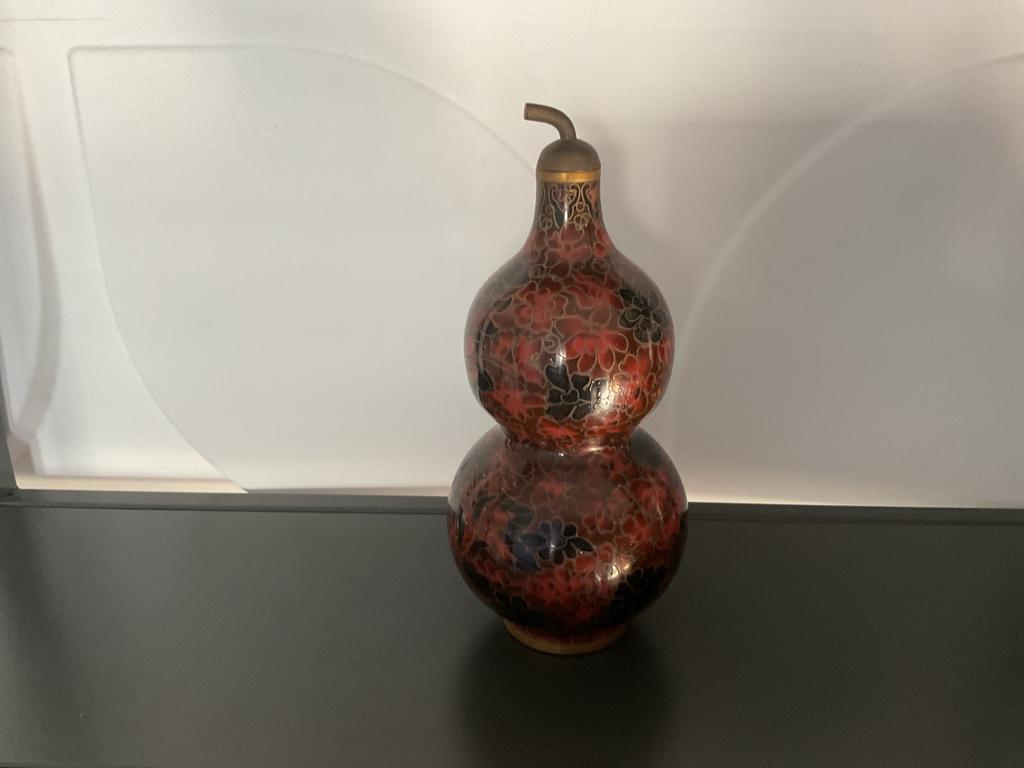 Decoratieve Kalebas Vaas, Antiek en Kunst, Ophalen of Verzenden
