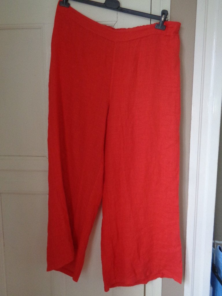PAPRIKA linnen broek:mt 46/48, Kleding | Dames, Maat 46/48 (XL) of groter, Ophalen of Verzenden, Paprika, Lang