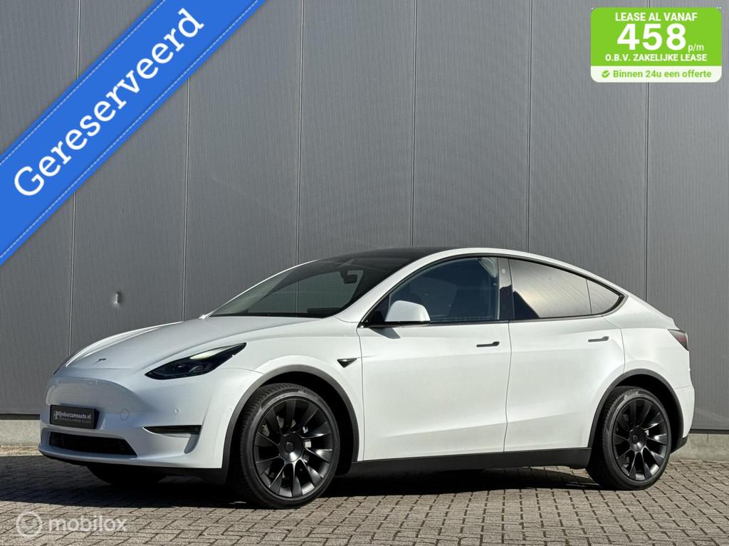 Tesla Model Y Long Range AWD 75 kWh - SOH 91 % - 20 inch, Auto's, Tesla, Automaat, Gebruikt, Zwart, Wit