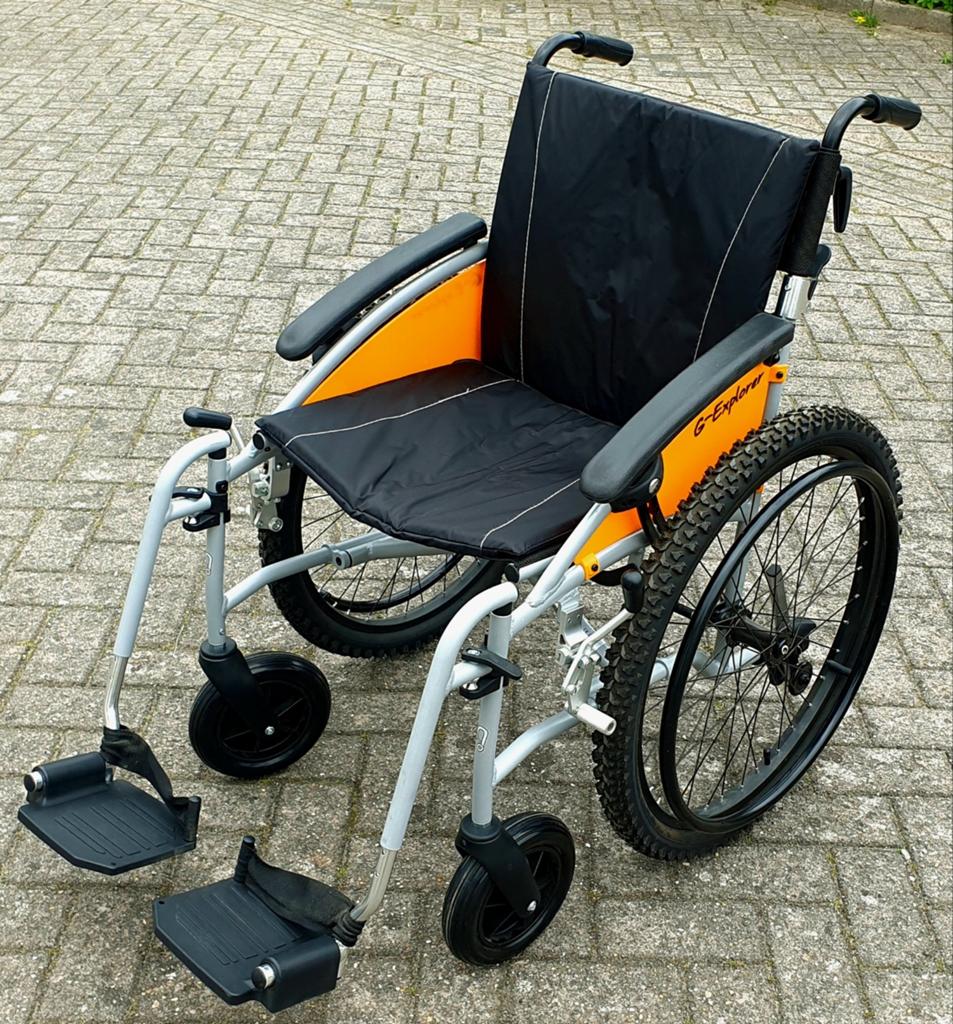 Lichtgewicht outdoor rolstoel Excel G-Explorer NIEUW, Diversen, Rolstoelen, Excel G-Explorer, Nieuw, Duwrolstoel, Inklapbaar