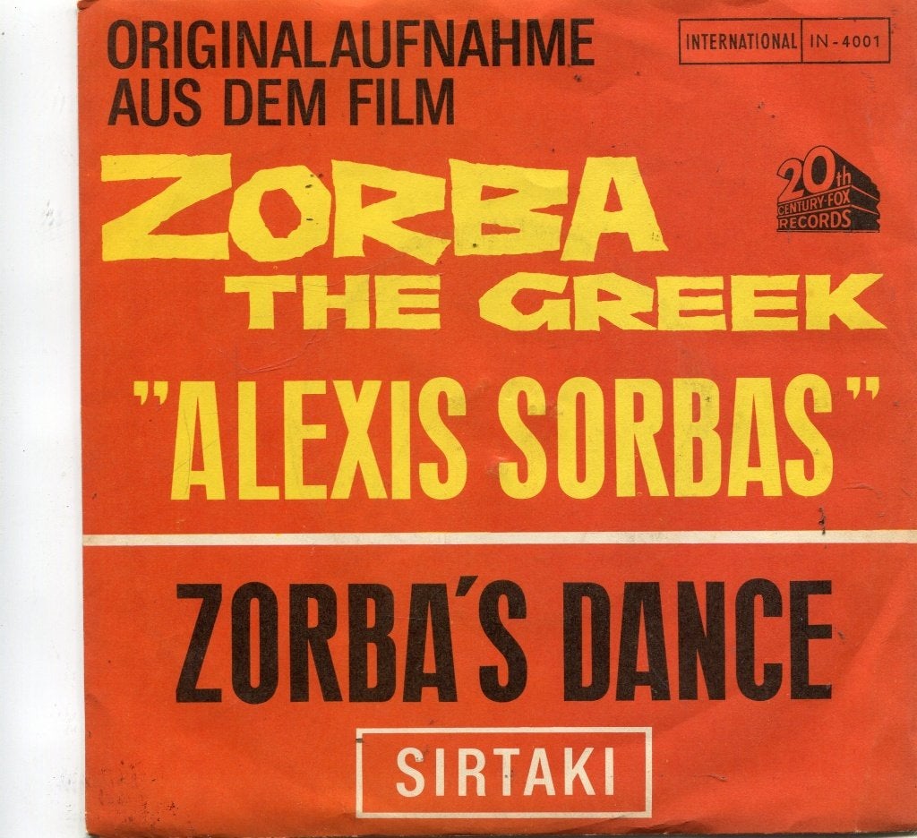 ZORBA DE GRIEK, Gebruikt, Filmmuziek en Soundtracks, 7 inch, Fotohoes