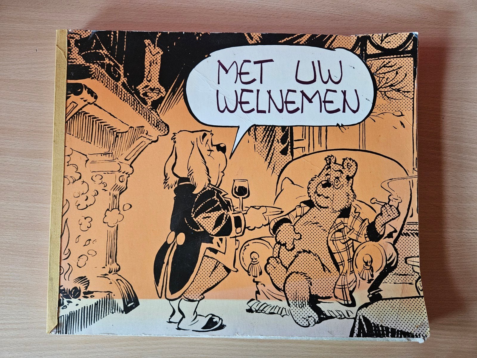 Stripboek Olivier B. Bommel - Met Uw Welnemen, Gelezen, Marten Toonder, Eén stripboek, Ophalen of Verzenden
