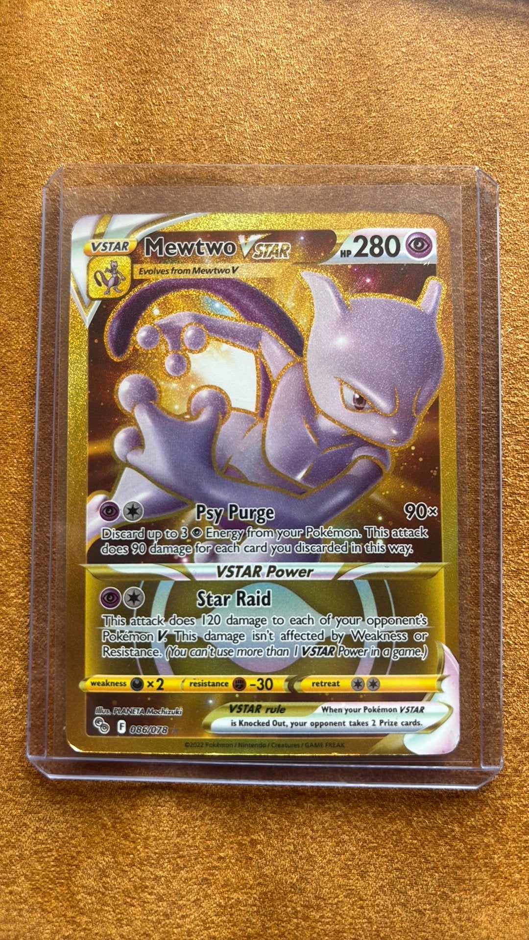 Pokemon kaarten - mewtwo vstar 86/78, Ophalen of Verzenden, Zo goed als nieuw