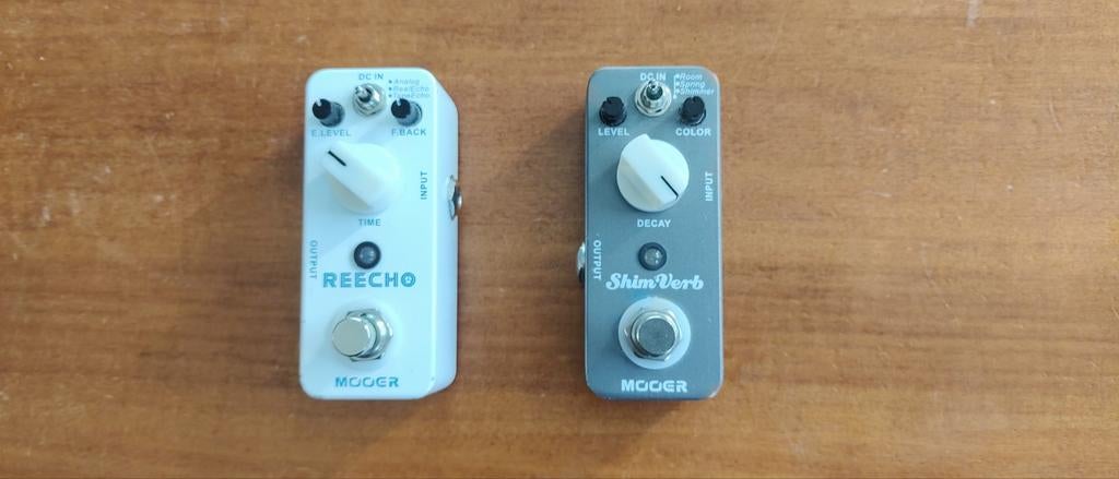 Mooer Reecho en ShimVerb effectpedalen, Ophalen of Verzenden, Gebruikt, Delay of Echo