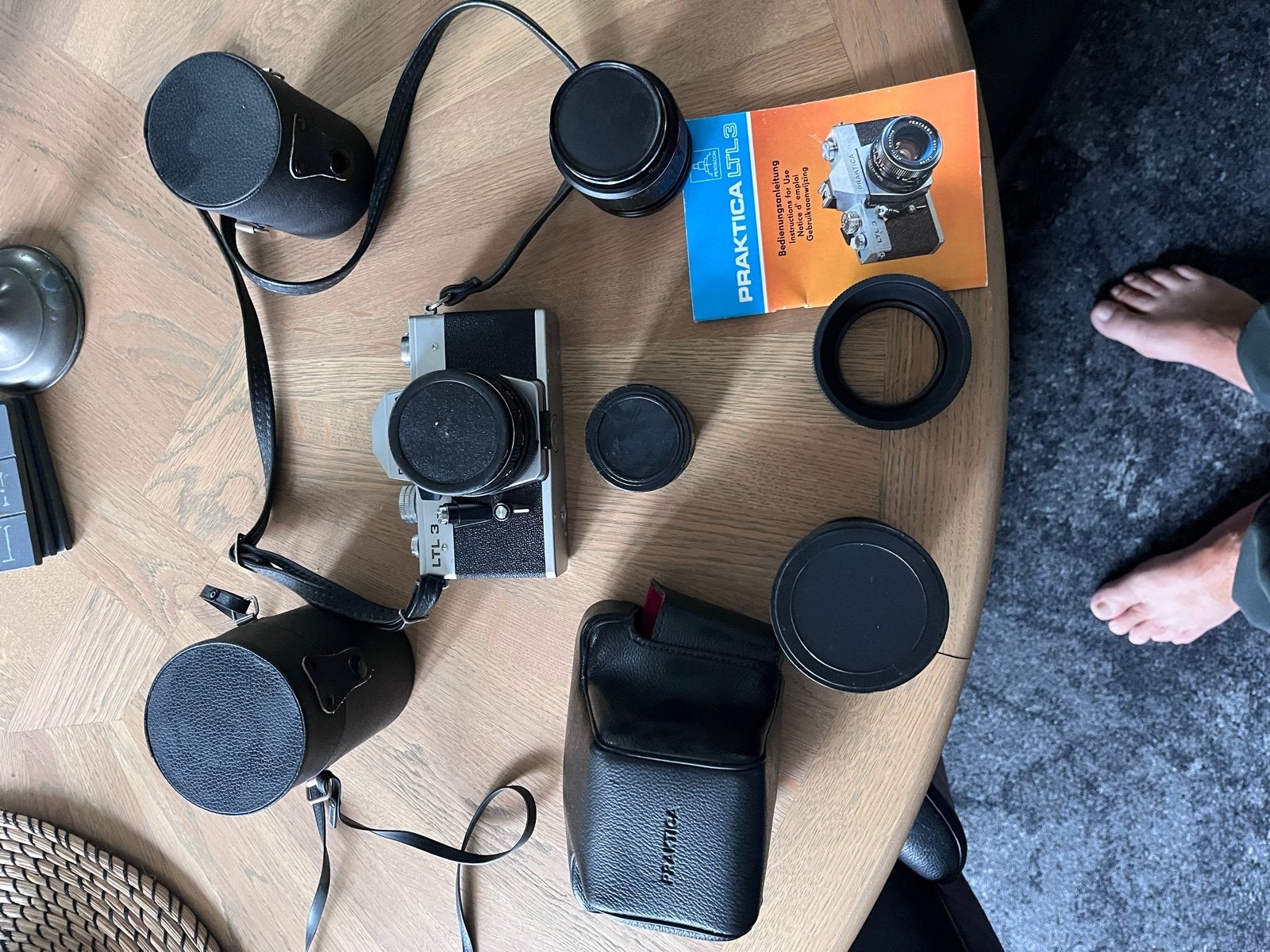 Praktica LTL3 Spiegelreflexcamera met 2 lenzen en accessoire, Ophalen, Gebruikt, Spiegelreflex, Overige Merken