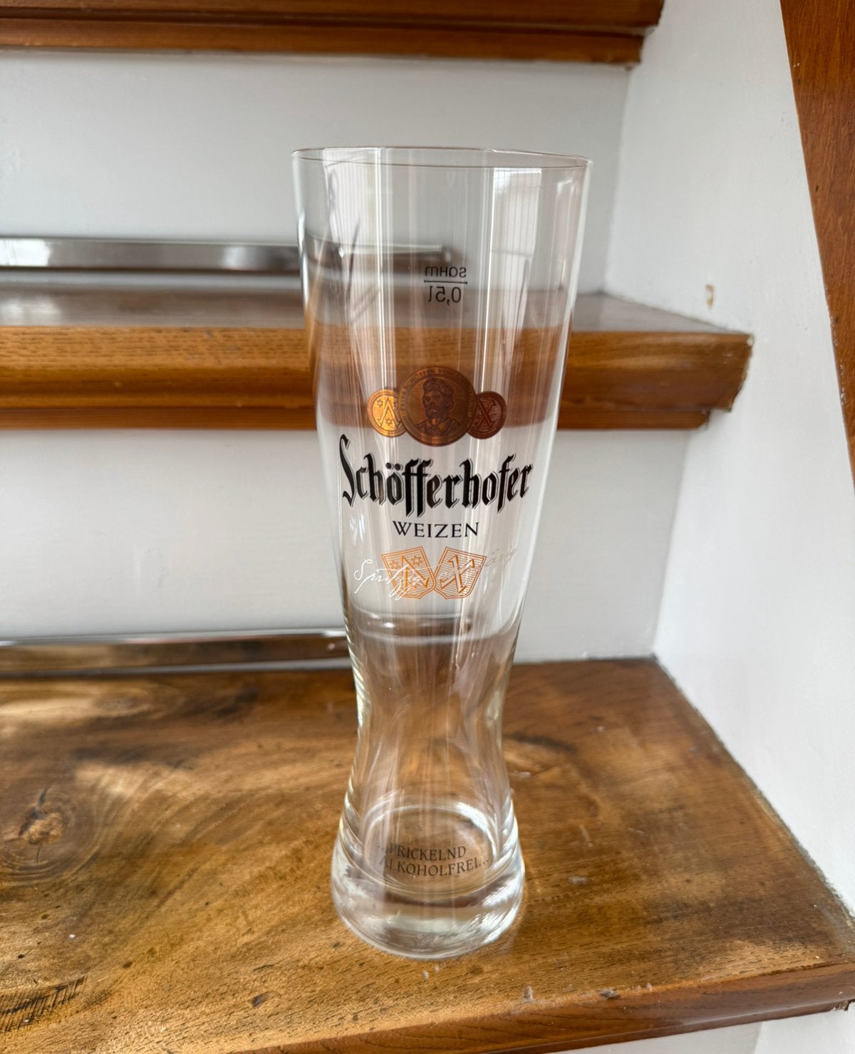 Schöfferhofer weizen bierglas 0,5l, Ophalen of Verzenden, Zo goed als nieuw, Glas of Glazen, Overige merken