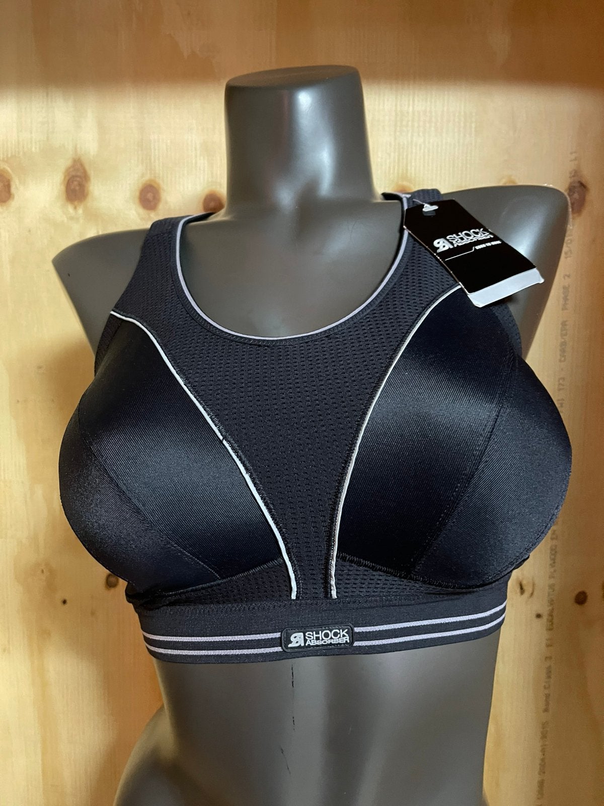 Shock absorber sport bh Maat eu 70i, Verzenden, Zwart, BH