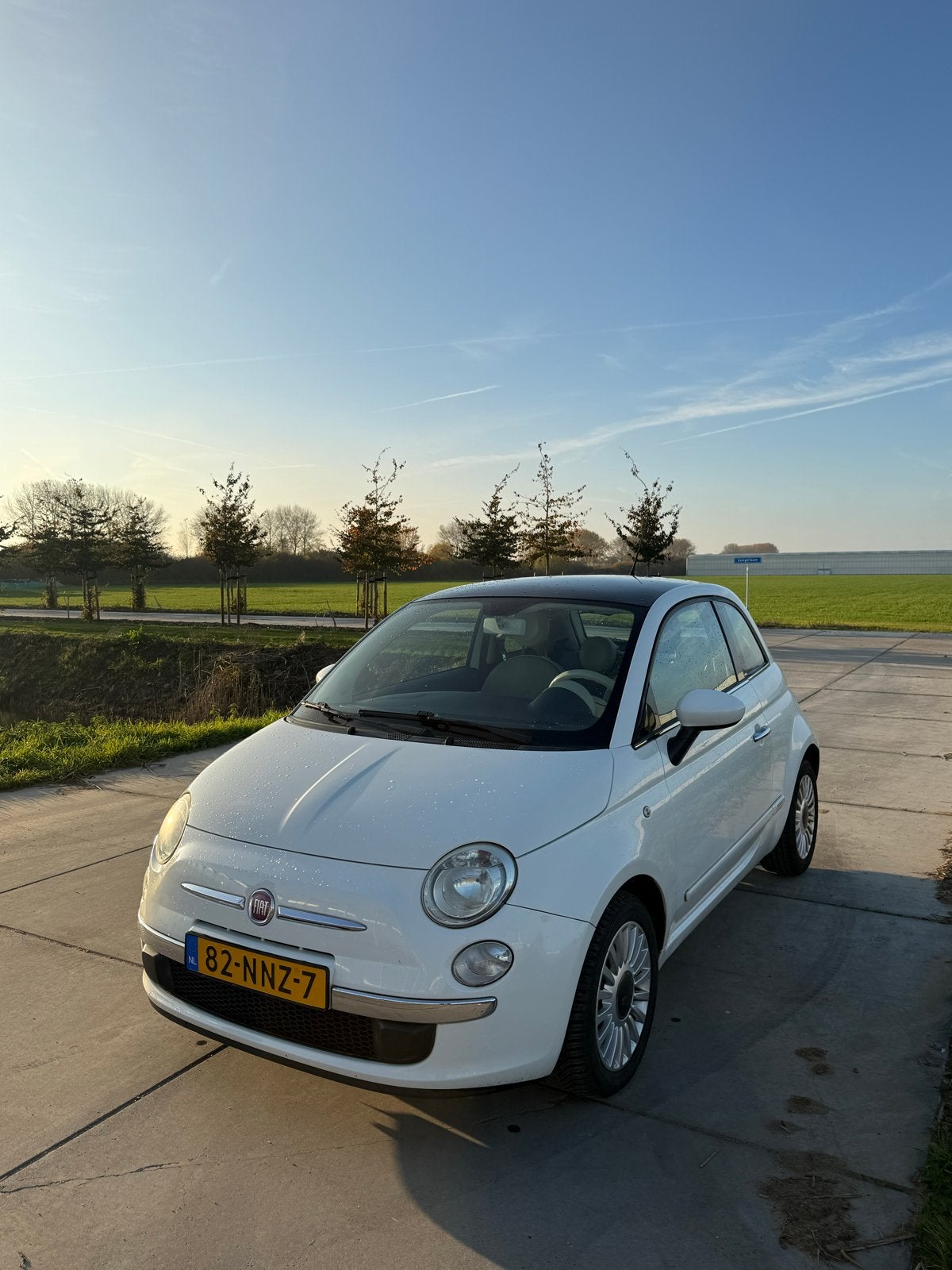 Fiat 500 1.2 AUTOMAAT  2010 Wit, 4 cilinders, Wit, Origineel Nederlands, Particulier
