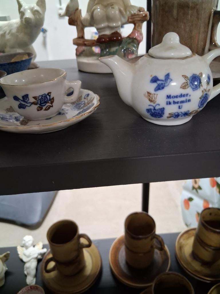 Vintage theeserviesje 'Moeder, ik bemin U', Ophalen of Verzenden