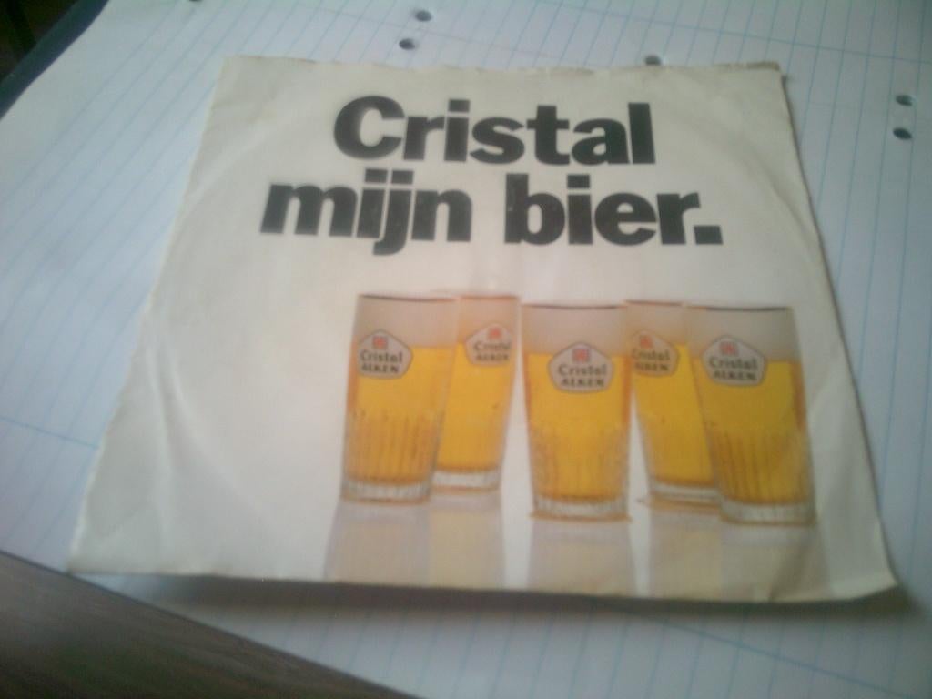 CRISTAL MIJN BIER -CRISTAL MIJN BIER - OVERAL , OVERAL, 7 inch, 1980 - 1989, Ophalen of Verzenden, Zo goed als nieuw