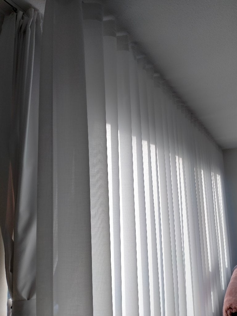 Vitrage gordijn 4,15m x 2,35m, Ophalen of Verzenden, Gordijn, Overige materialen