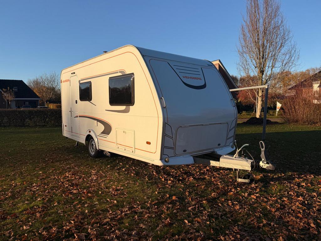 Weinsberg (Knaus) 420 QD 2013 Voortent Luifel Mover Fietsdr., Caravans en Kamperen, Overige merken, Serviceluik, Vast bed, Treinzit