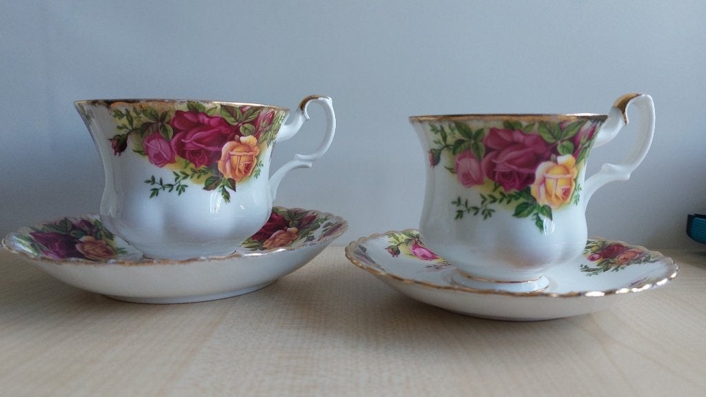 Royal Albert, old country roses, Gents and ladies, Ophalen of Verzenden