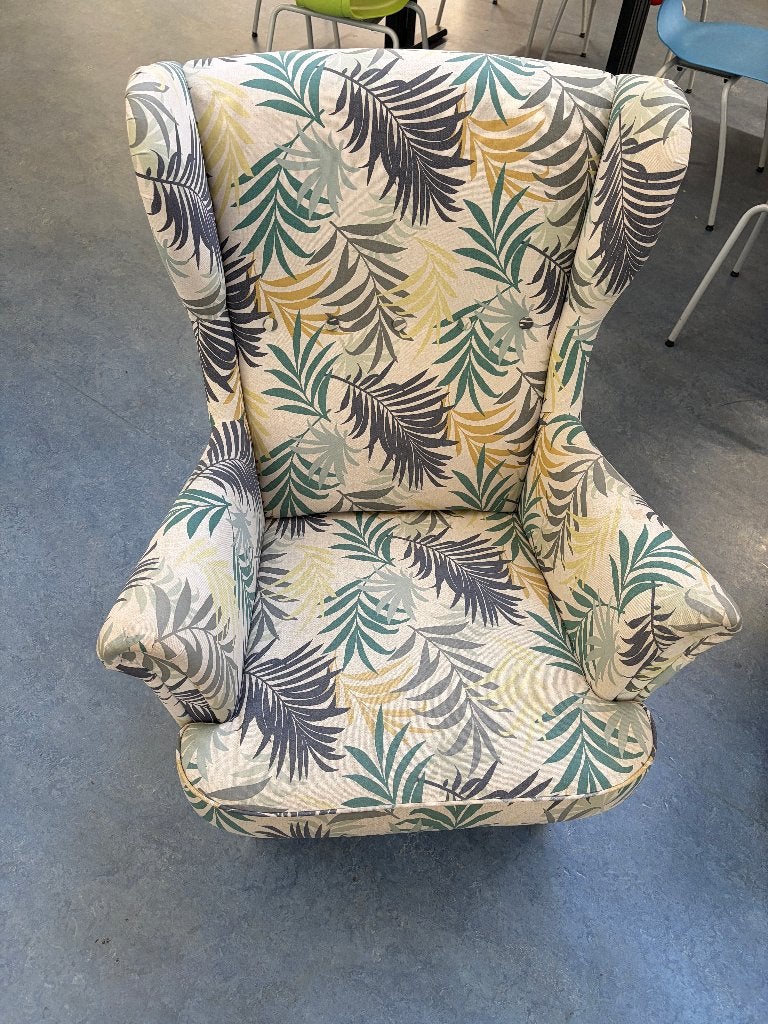 Ikea Fauteuil model Strandmon gratis ophalen, Huis en Inrichting, Fauteuils, Ophalen, Gebruikt, 75 tot 100 cm, Stof