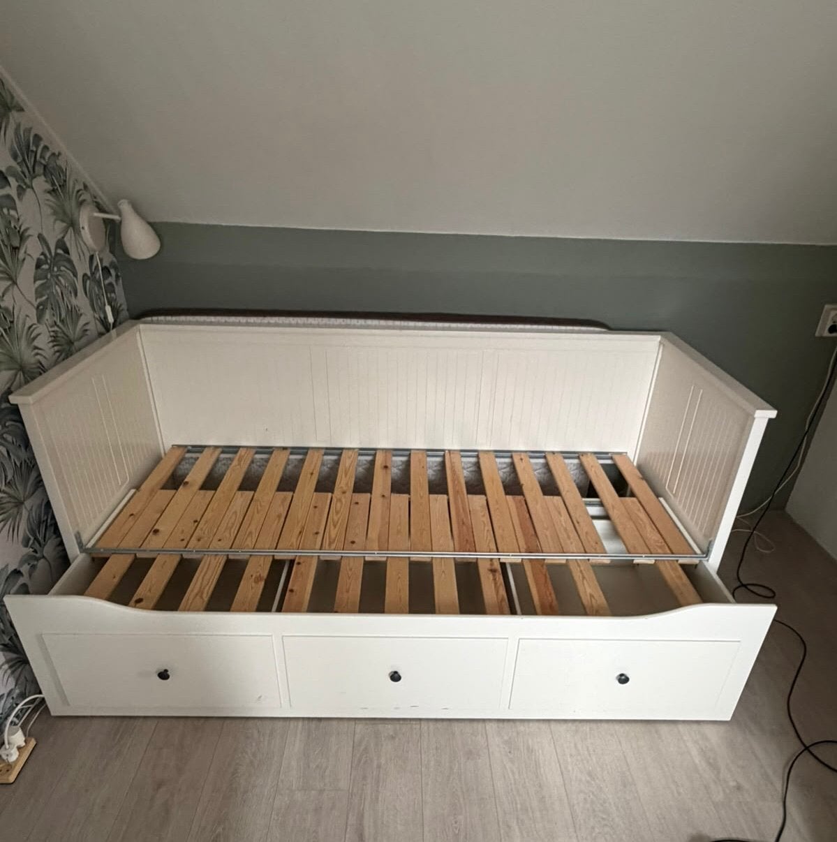 IKEA Hemnes bedbank, Ophalen, Gebruikt, Eenpersoons, Wit
