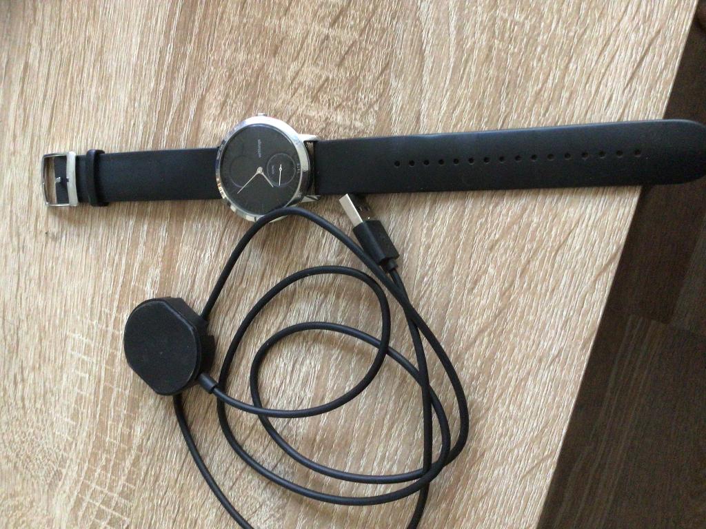 Withings steel  smartwatch, Ophalen, Gebruikt, Withings, Zwart