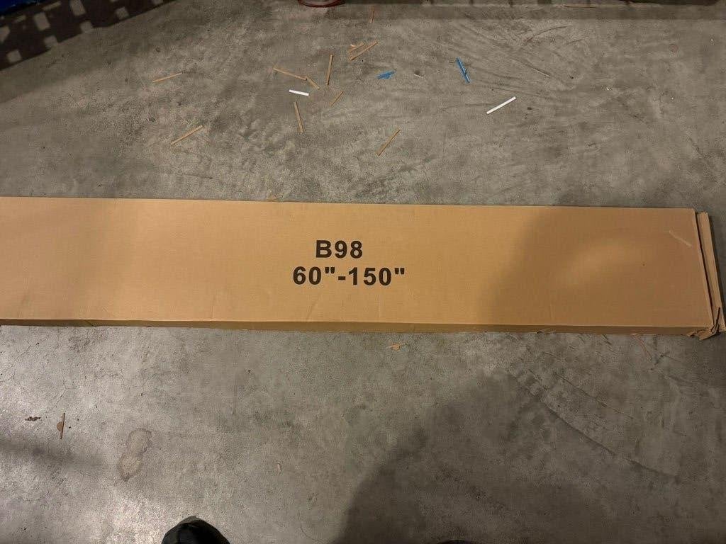 Universele TV beugel - 60 t/m 150 inch extra plat, Info@opruimdeals.nl, Ophalen of Verzenden, Zo goed als nieuw, Nijverheidscentrum 44