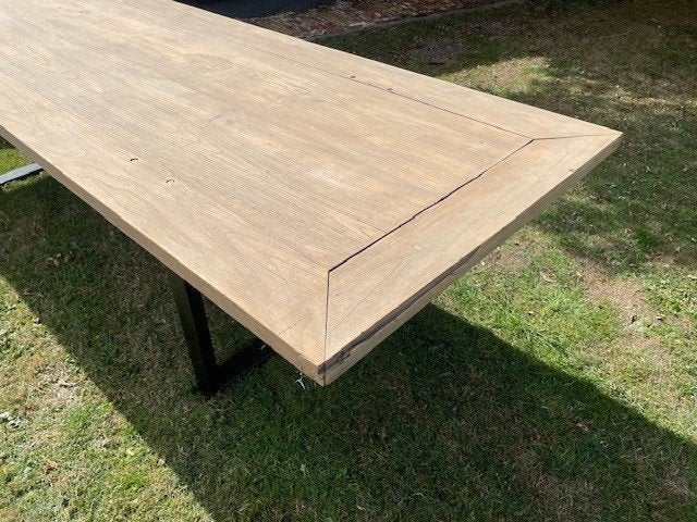 Houten tafel, Ophalen, Gebruikt, Teakhout, 200 cm of meer