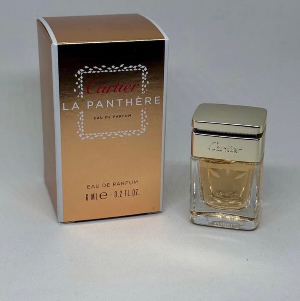 Parfumminiatuur La Panthère Gold Cartier 6 ml eau de parfum, Verzenden, Nieuw, Miniatuur, Gevuld