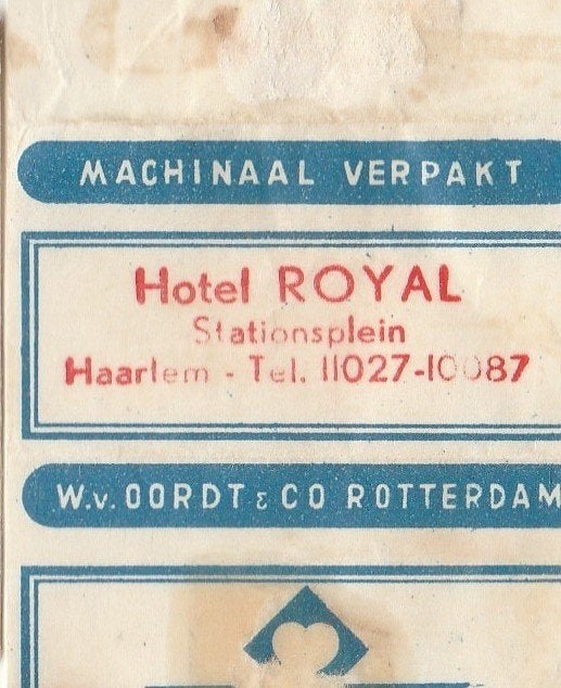 hotel Royal Stationsplein Haarlem, Ophalen of Verzenden
