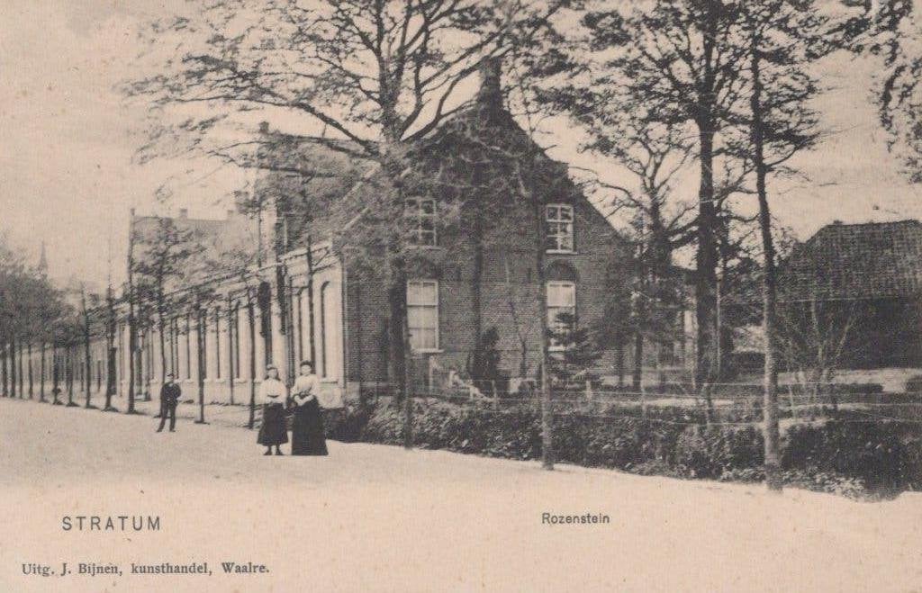 EINDHOVEN - ca 1900 - STRATUM -Rozenstein- fraaie Bijnen krt, Verzenden, Voor 1920, Ongelopen, Noord-Brabant