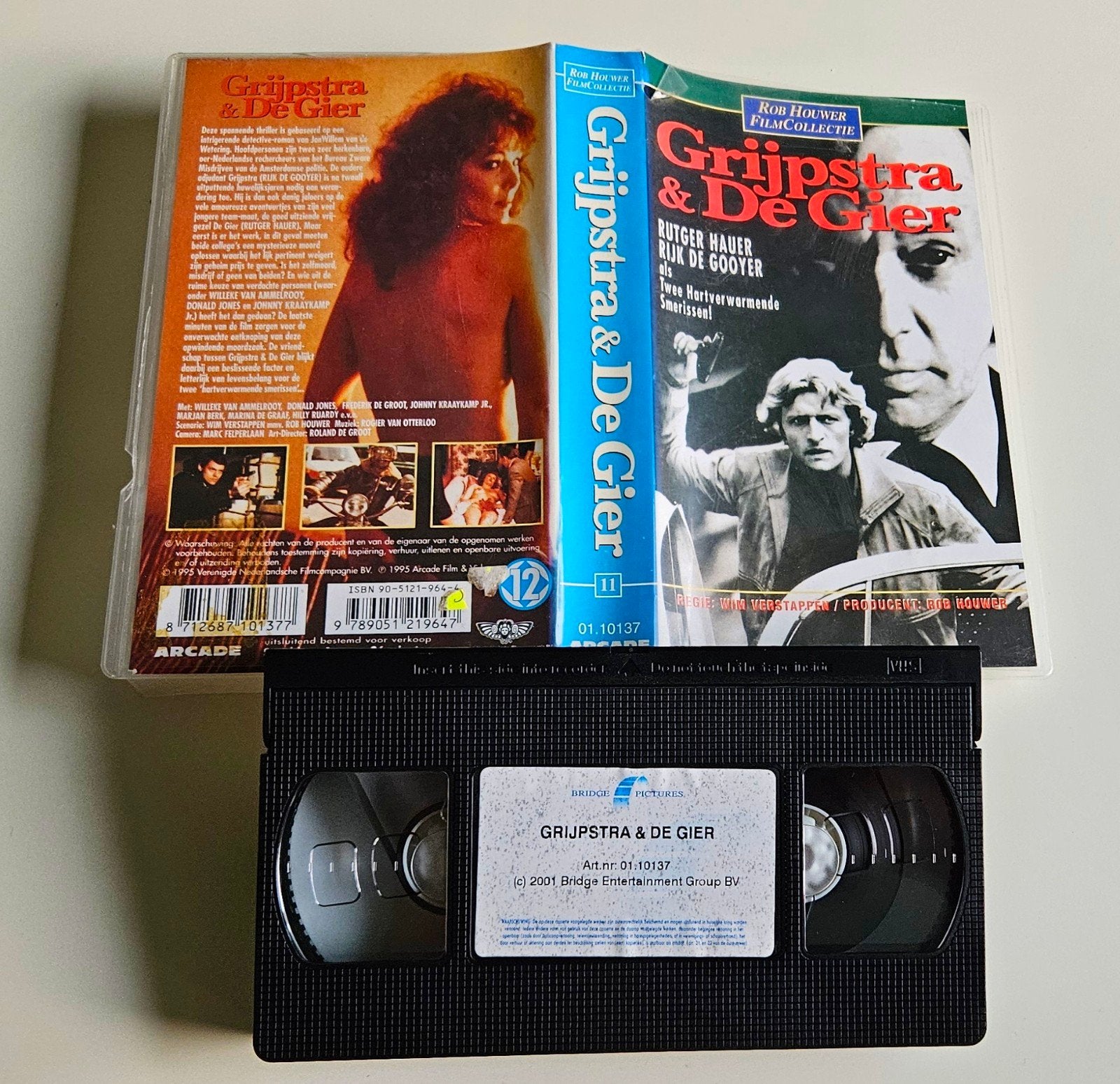 Grijpstra & De Gier VHS, Rob Houwer Filmcollectie, Vanaf 12 jaar, Ophalen of Verzenden, Gebruikt, Thrillers en Misdaad