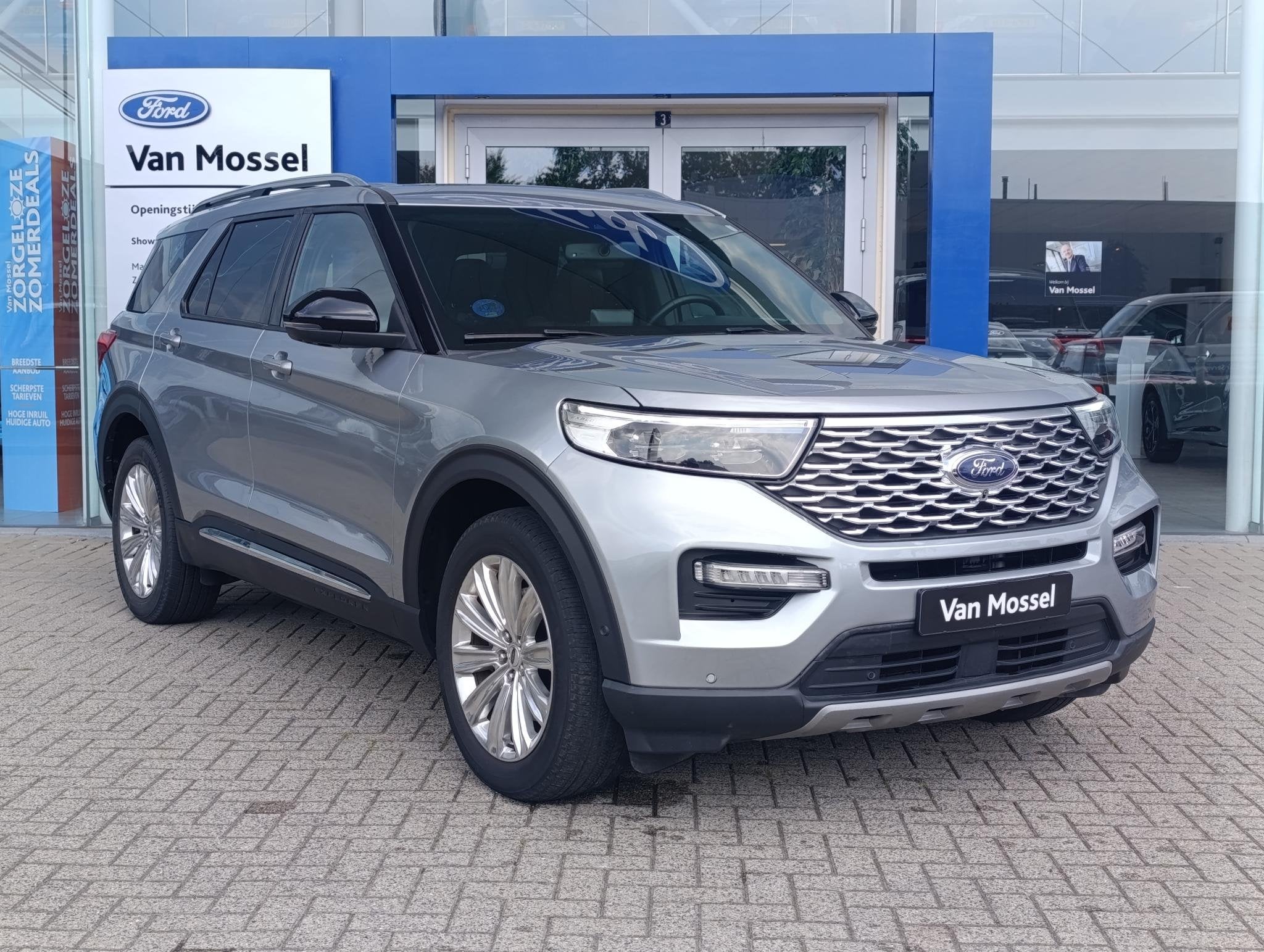 Ford Explorer 3.0 PHEV Platinum | Adaptieve Cruise | Panodak, Automaat, 12 maanden, 14 kWh, Euro 6