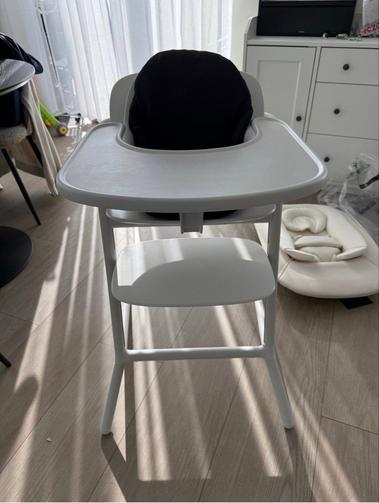 Cybex kinderstoel met newborn set en kussen, Ophalen, Zo goed als nieuw, Meegroeistoel, Aanschuifbaar