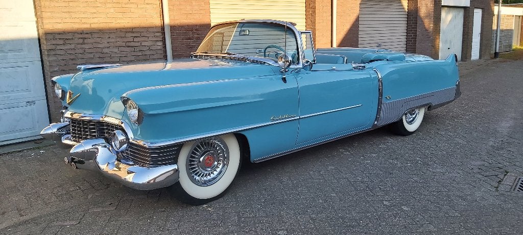 Cadillac 1954 eldorado, Auto's, Achterwielaandrijving, 365 cc, Cabriolet, Blauw