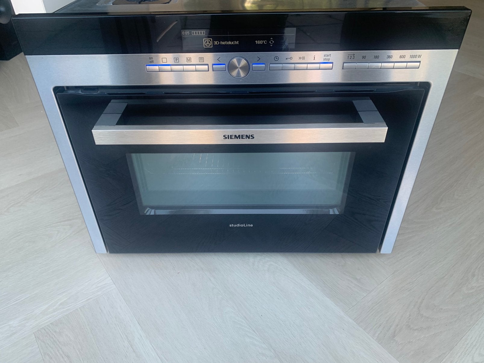 SIEMENS STUDIOLINE COMBI OVEN MAGNETRON MET ZELFREINIGING, Ophalen, Zo goed als nieuw, Oven, Inbouw
