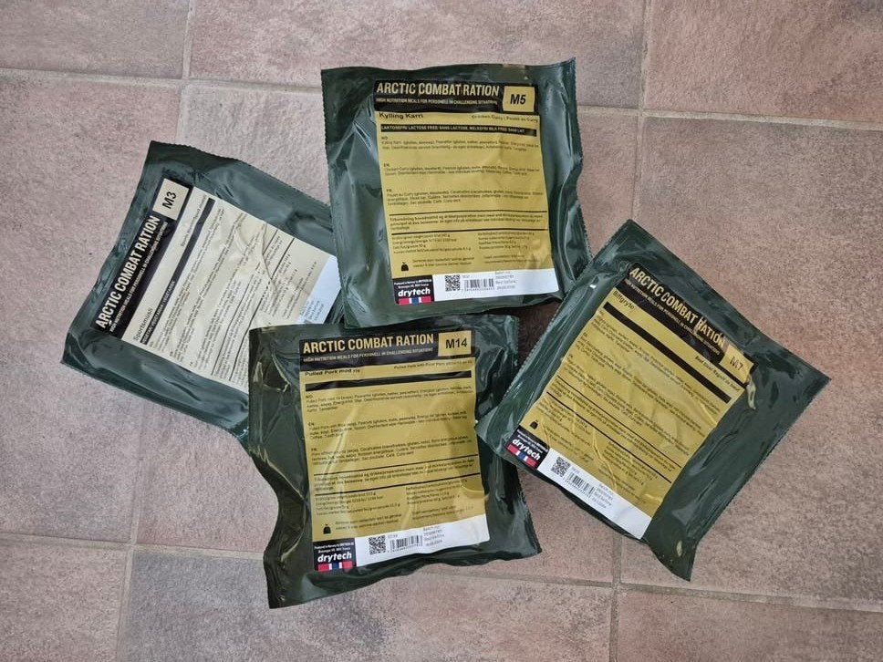 Arctic Combat Ration Drytech – Noorse MRE, Ophalen of Verzenden