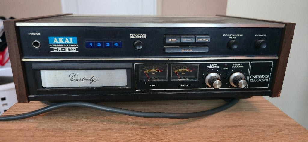 Akai CR-81D 8-Track Stereo Cartridge Recorder, Ophalen, Gebruikt, Akai