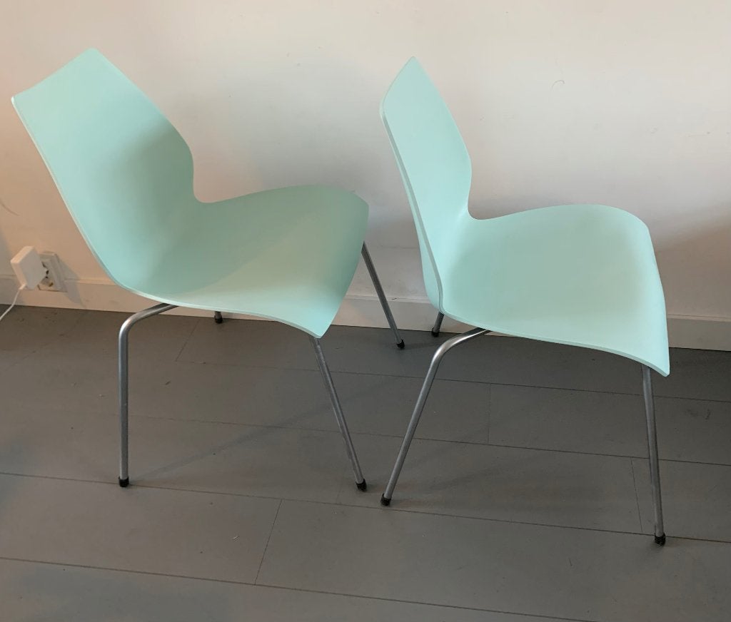 Maui Stoelen - set van 2, Ophalen, Kunststof, Twee, Blauw